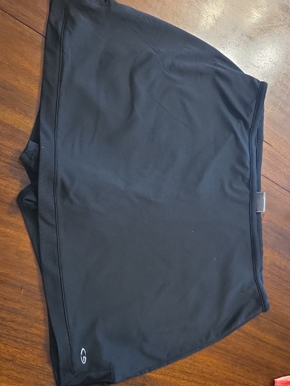 Champion Black Athletic Skort with Logo Detail